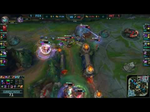 FOX vs IMT Highlights Game 3 NA LCS Spring 2017 W1D2 Echo Fox vs Immortals