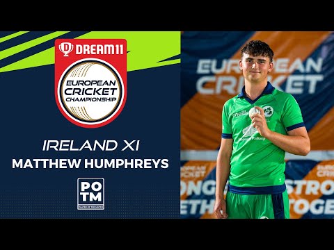 POTM: M.Humphreys - Group A, Match 10 - IRE-XI vs AUS| Highlights | Dream11 ECC, 2022 | ECC22.010