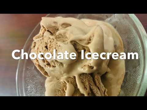 Homemade chocolate ice cream 💐🎷
