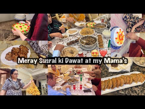 Mama ne Ki Meray Susral ki Dawat 😍❤️ Meri nand Vlog me q nai ati? Api Mama ne bnaya mazaydar khana 