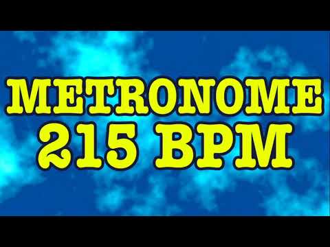 215 BPM Metronome - 10 Minute Metronome - 215BPM Click Track - 10 Minute Timer - Metrónomo 215