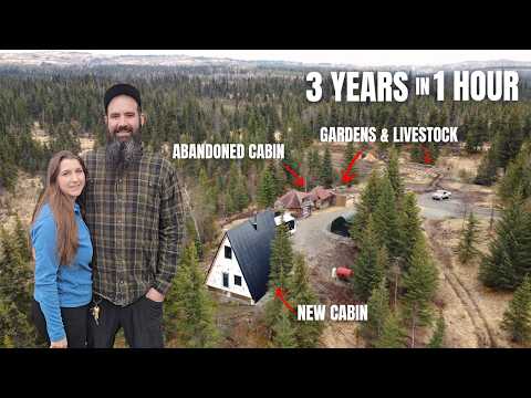 3 Years Off Grid | Everything We Built on our Abandoned Homestead in Alaska (TIMELAPSE)