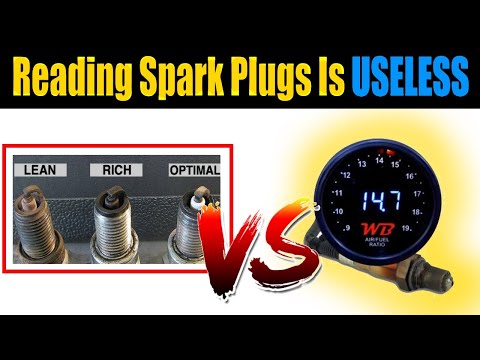 How To Read A Spark Plug Vs Using An AFR Wideband O2 Sensor Gauge | Reading Spark Plug Tuning