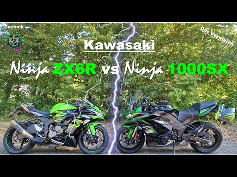🏍Supersportler oder Sporttourer,  was ist besser? Der Vergleich: Kawasaki Ninja ZX6R vs Ninja 1000SX