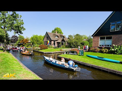 Giethoorn Netherlands 🇳🇱 The Most Beautiful Village in The Netherlands 4K 60p