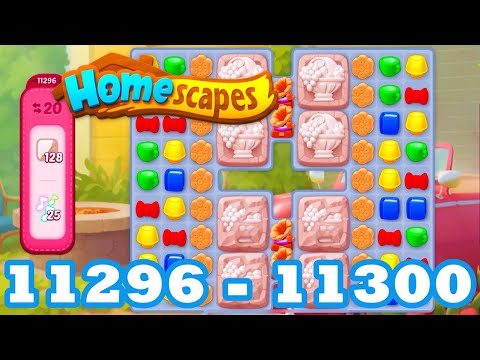 Homescapes Level 11296 - 11300 HD 3 - match puzzle Gameplay | android | IOS | 11297 | 11298 | 11299