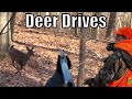 DEER DRIVES At CLOSE RANGE DEER DOWN PA Rifle Hunting