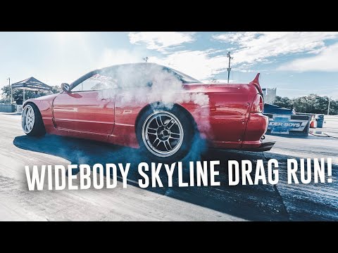 Taking a 700whp Rocket Bunny R32 Skyline to the DRAG STRIP!