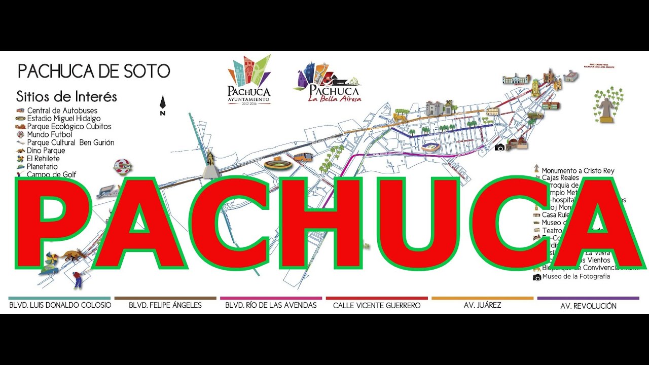 mapa de Pachuca Hidalgo