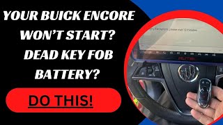 How to Start a Buick Encore with a Dead Key Fob Battery #BuickEncorekeyfob #BuickEncorekeyfobbattery