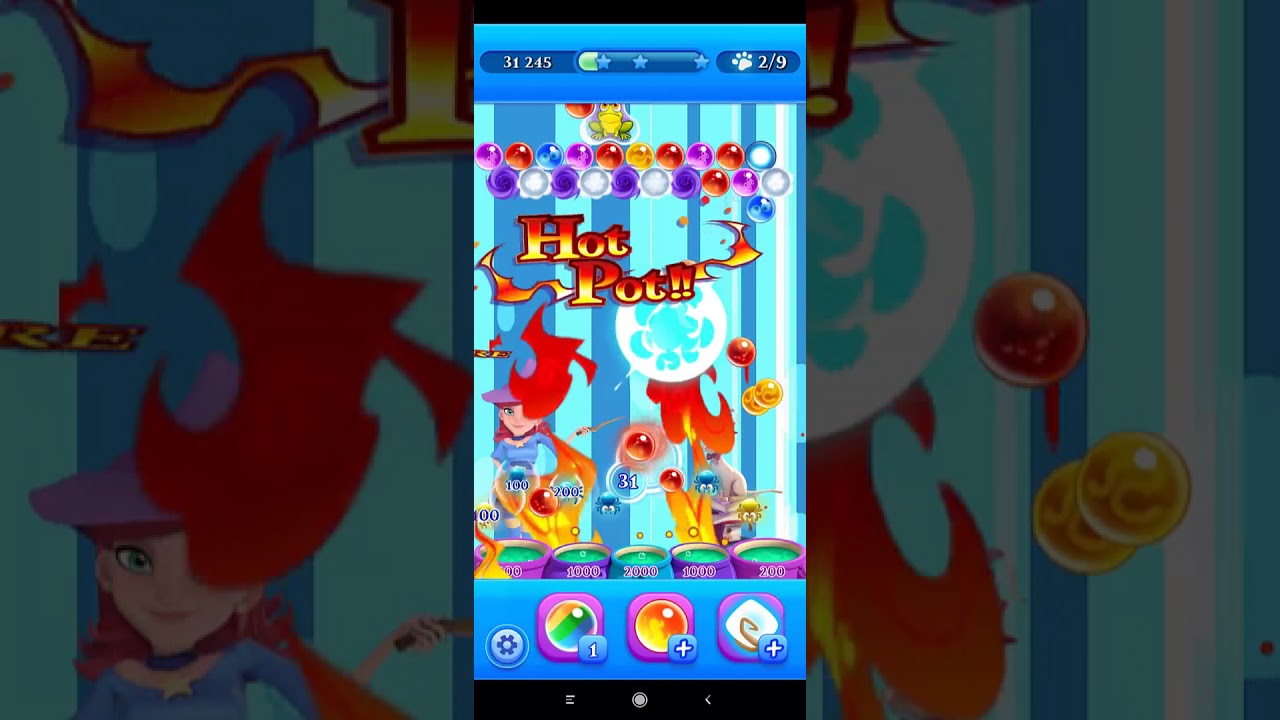 Bubble Witch Saga 2 walkthrough level 53 all levels complete android iOS - ...