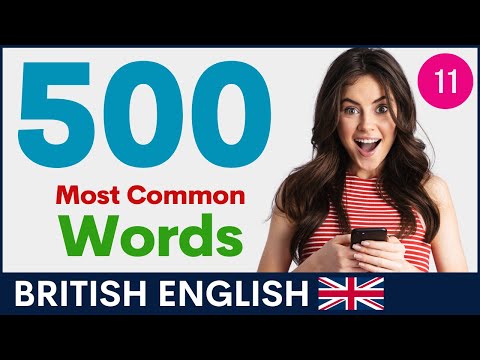 最も一般的な英単語500｜イギリス単語と発音｜パート11 (500 Most Common English Words | British Vocabulary and Pronunciation |  Part 11)