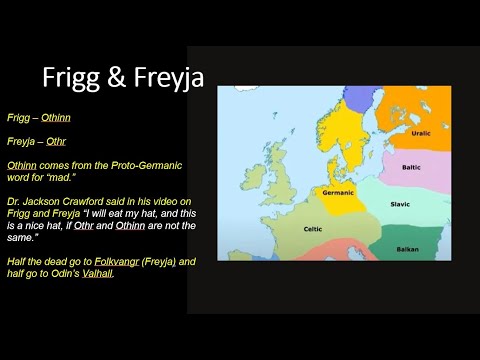 The Goddess Frigg, her relation to Freyja, and her hall: Fensalir