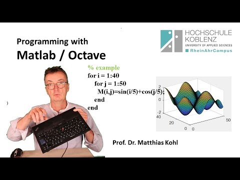 Programmieren mit Matlab oder Octave, Kap. 1: Wir legen los!