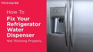 How To Fix Your Refrigerator Water Dispenser: Not Working Properly