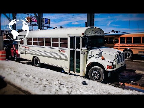 Nomadic Community Living in a Bus in New York City Nomadic Community Living in a Bus in New York City