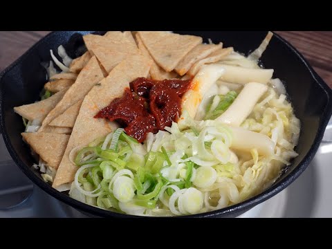 Explosión de texturas 👍 receta de tteokbokki de repollo que sólo conocen los coreanos: