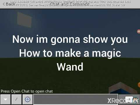 How to make a magic wand in Minecraft.(Without any mods).
