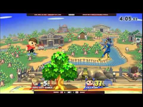 GENESIS 3 - Marss (ZSS) vs Ranai (Villager) - Wii U Singles R2