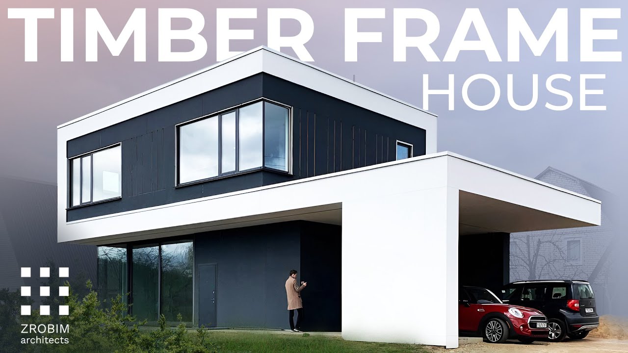 Modern Timber Frame House Design | House Tour 1500 sq ft
