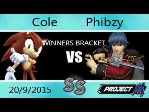 SGT 20/09 - Cole (Sonic) Vs. Phibzy (Marth) Project M Winners Bracket