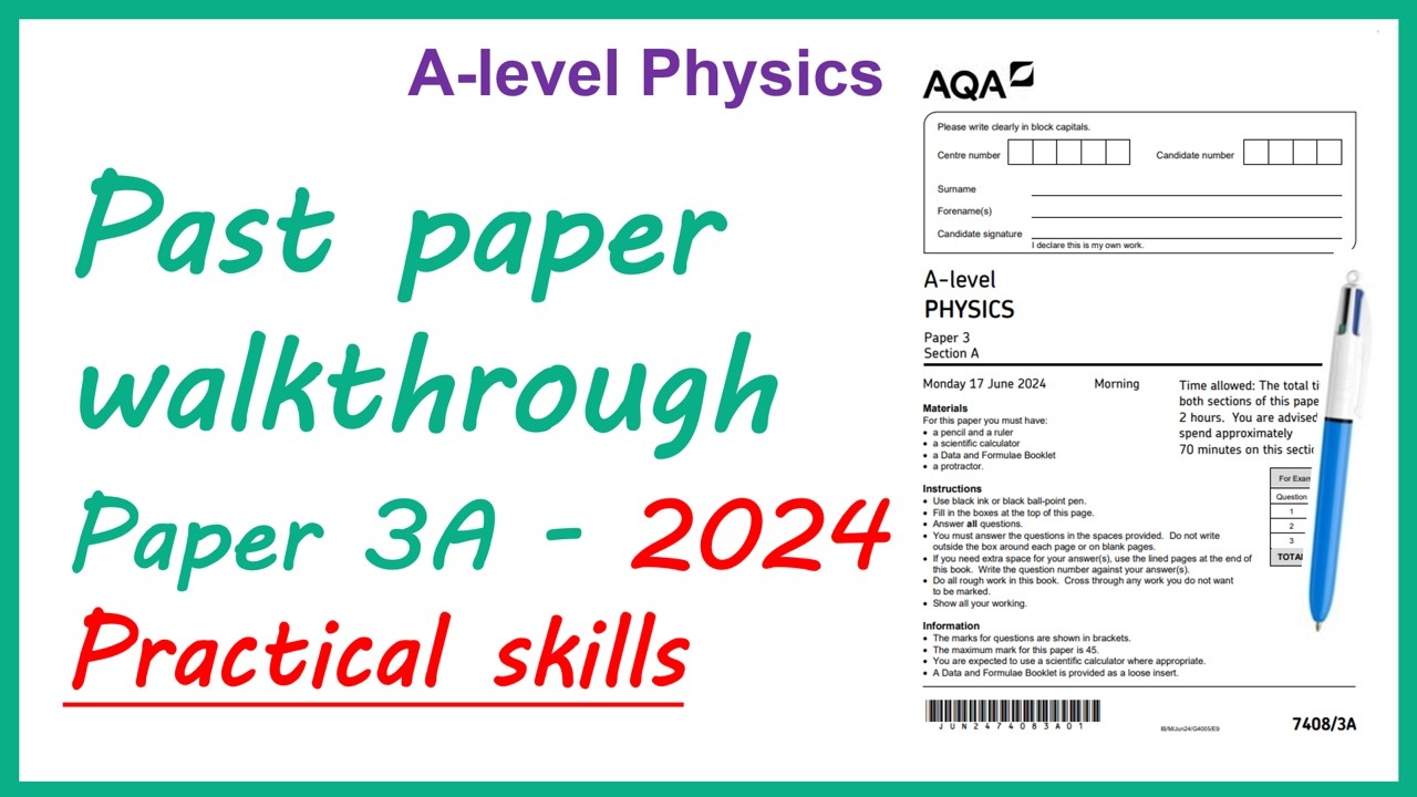 AQA Practical skills paper 3A 2024