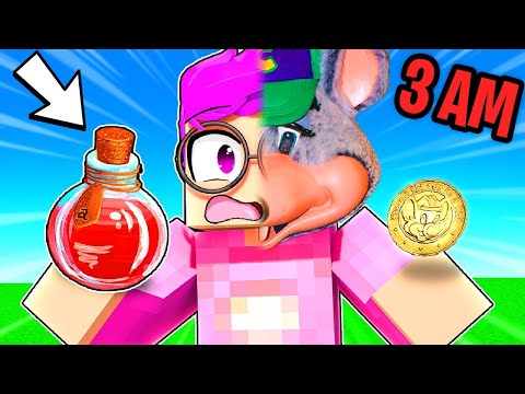 DON'T DRINK CHUCK E CHEESE POTION AT 3AM In MINECRAFT!!! JUSTIN GETS CURSED!