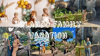 Family Vaction Vlog| Seaworld and Animal Kingdom| Chase 1st B-day trip