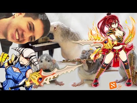 W33 Meepo Dota 2 - 5 Little Rats vs Ember Spirit & Sven With 2 Rapiers