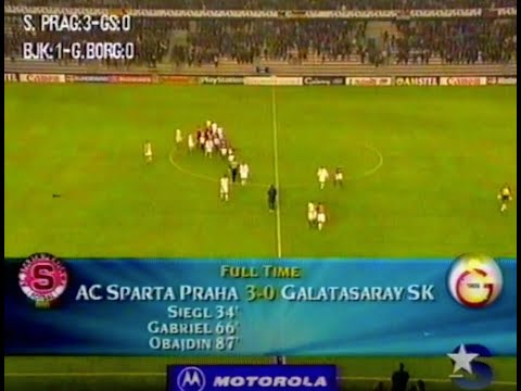 Fotbal: Sparta Praha - Galatasaray, ( 3:0 ) - 22.10.1997, LM 1997/98 - FULL MATCH + zprávy před a po
