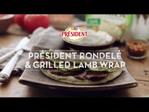 Président Garlic & Herb Rondelé & Grilled Lamb Wrap