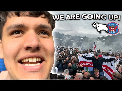 DERBY COUNTY ARE PROMOTED BACK TO THE CHAMPIONSHIP! | DERBY COUNTY 2-0 CARLISLE UNITED *vlog*