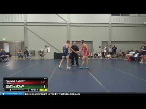 195 Lbs Round 3 (8 Team) - Connor Barket, Indiana Vs Thomas Dineen, Minnesota Silver Bb19
