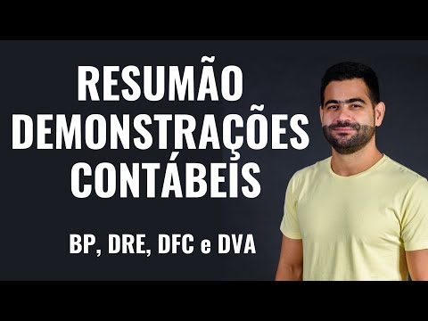 Demonstrações Contábeis: BP, DRE, DFC e DVA - um resumão dos conceitos 11 minutos