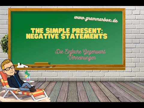 GRAMMARBOX: Einfache Gegenwart - Verneinung | Simple Present - negarive statements