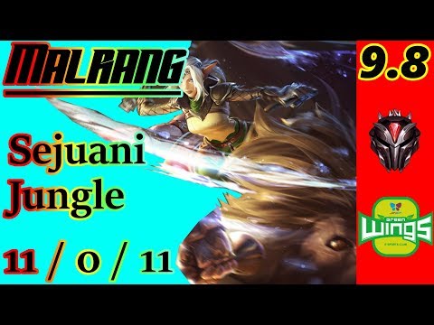 Malrang as Sejuani Jungle | S9 Patch 9.8 | Full Gameplay