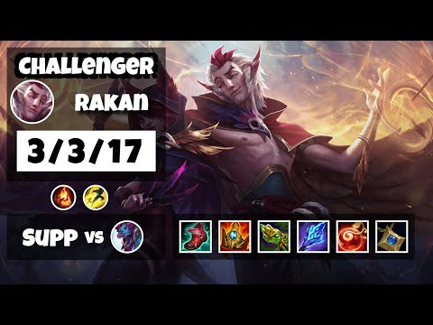 Rakan vs Trundle EU Challenger SUPPORT (3/3/17) - v11.16