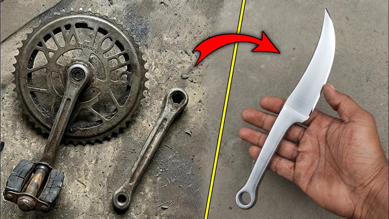 Making A Knife/Chheni From Cycle Pedal 🔥 | How To Make katari | Knife Making | Hasiya | Chheni 