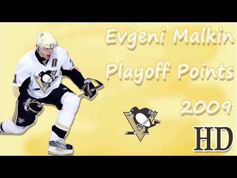 All Evgeni Malkin Points of the 2009 Playoffs (HD)