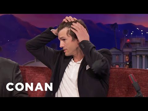 Ashton Kutcher's Hair Is Starting To Go | CONAN on TBS