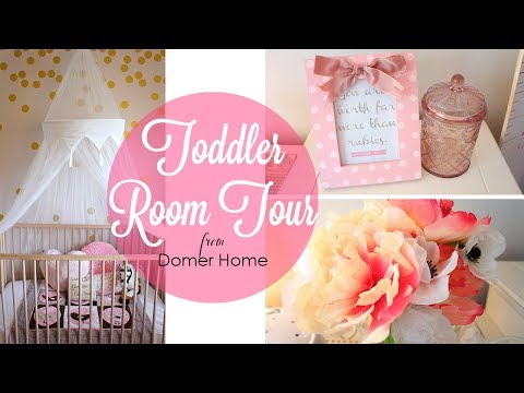 TODDLER BEDROOM TOUR | PINK & GOLD Video