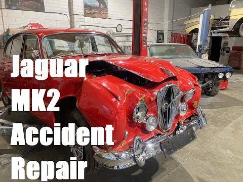 MAJOR CLASSIC CAR ACCIDENT! Jaguar MK2 Heavy Front Crash Repair.