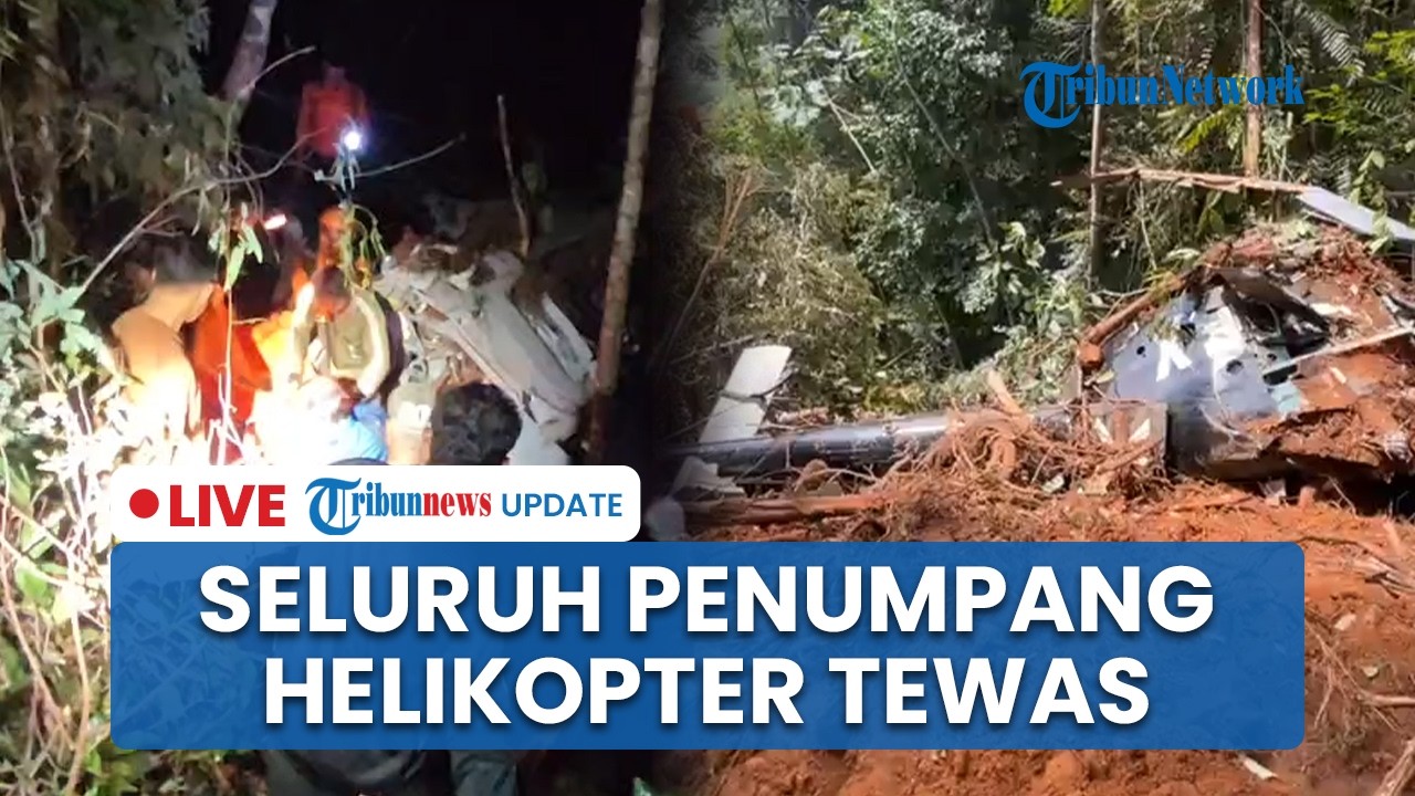 LIVE: Seluruh Penumpang Helikopter Matthew Air yang Jatuh di Sekadau Kalbar Dinyatakan Tewas