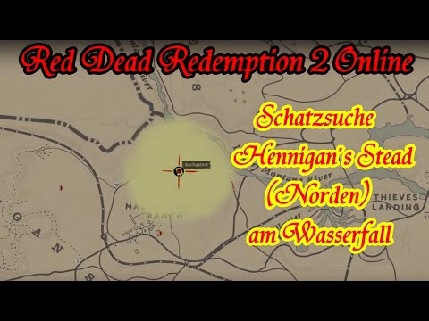 Red Dead Redemption 2 Online - Schatzsuche - Hennigan´s Stead (Norden) - am Wasserfall
