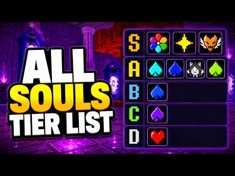 ALL SOULS TIER LIST in SOULS CROSSOVER X Roblox