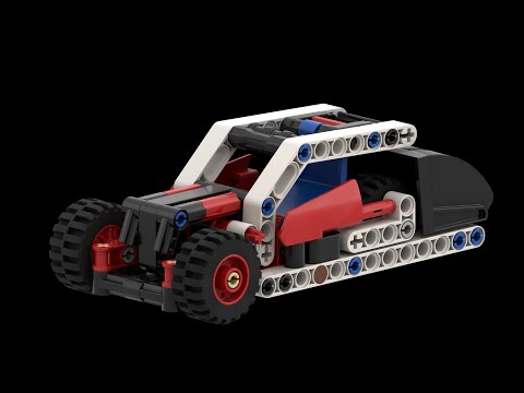 Retro oldtimer car - a Lego Technic 42116 alternate build