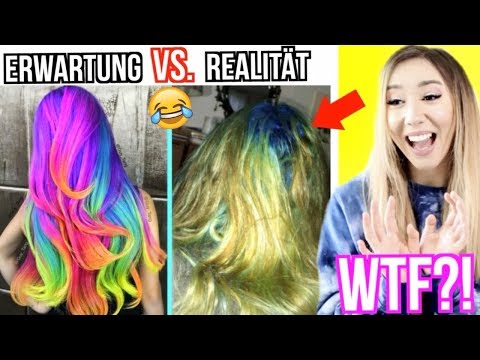 Meerjungfrau HAARE Erwartung vs. REALITÄT (mache DIR niemals so eine FRISUR im HAUS)