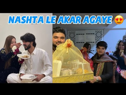 Maikay Se Special Nashta Aa gaya🤩|Shaadi Kay Baad Susraal Mei Pehla din❤️| Ronak Lag Gayi🤩💥💝