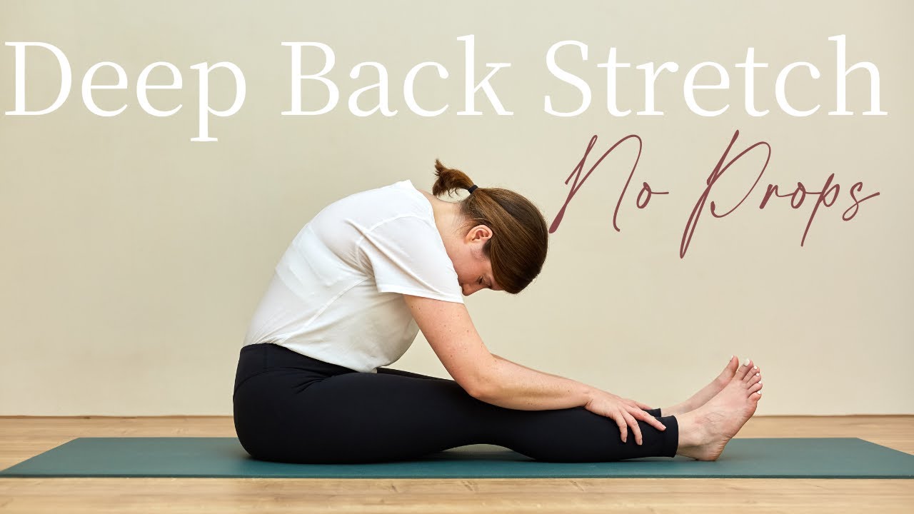 Beginner Yin Yoga Back Stretch NO PROPS — Yin Yoga class, 36 minutes