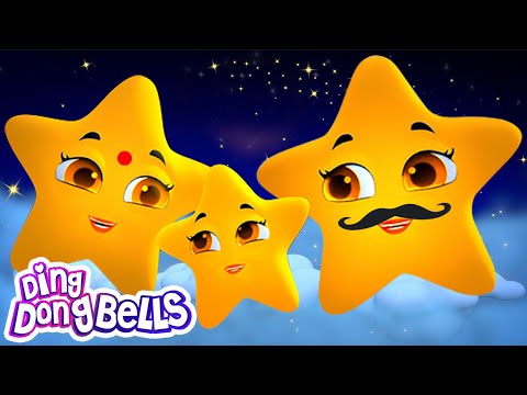 Twinkle Twinkle Little Star - नील गगन के तारे 🌟Hindi Rhymes And Baby Songs| Balgeet| Ding Dong Bells